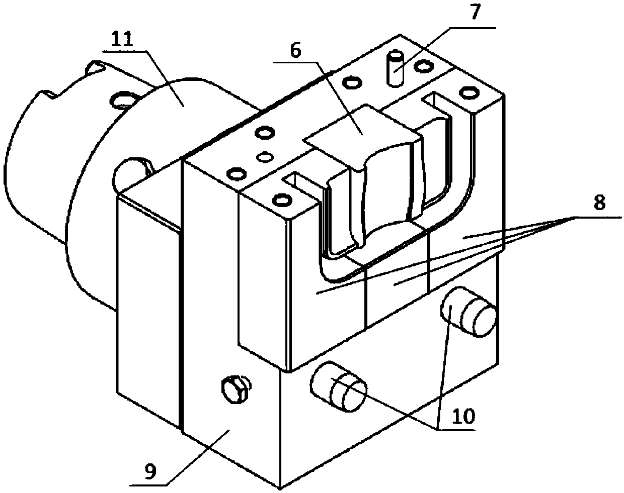 Electrode for precise electrolytic forming of blade profile and processing method thereof