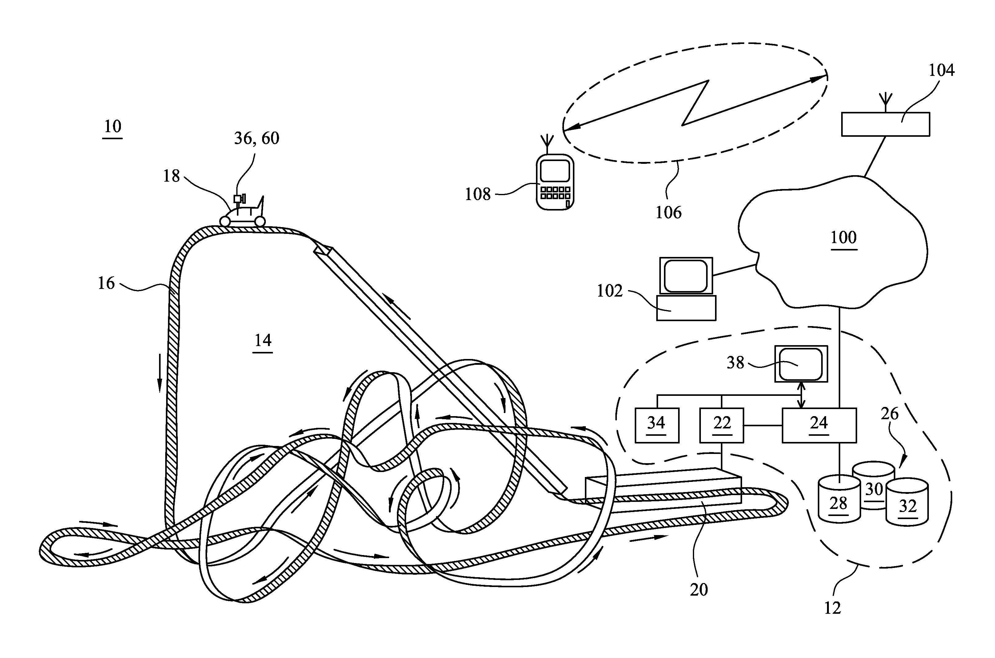 Video acquisition and compilation system and method of assembling and distributing a composite video