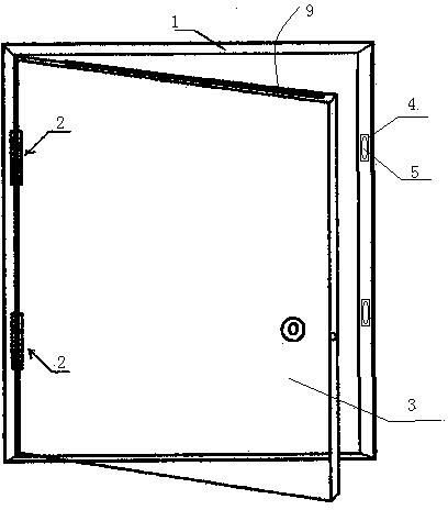 Anti-pinch sealing door structure