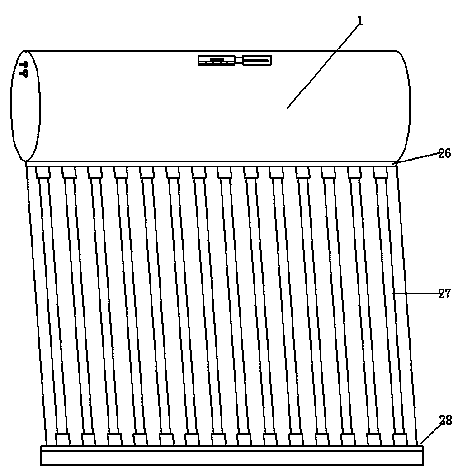 Solar water heater system coupling heat collecting water tank and drinking water tank