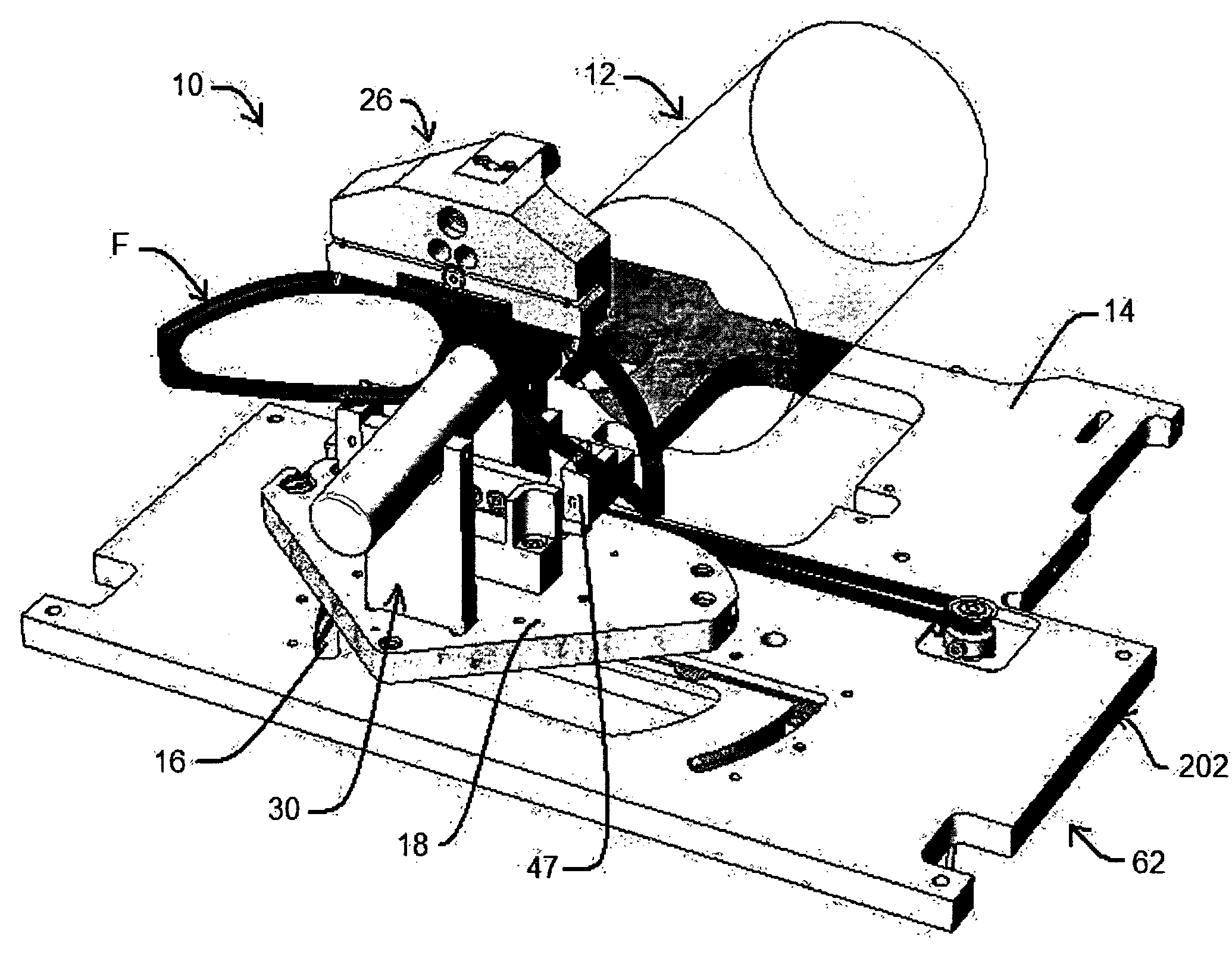Holding mechanism for use with an ophthalmic tracer, and method