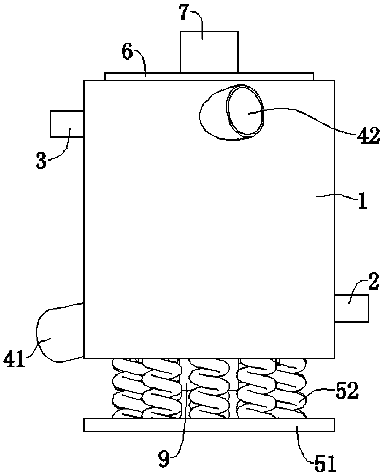 Sweating device for poria cocos processing