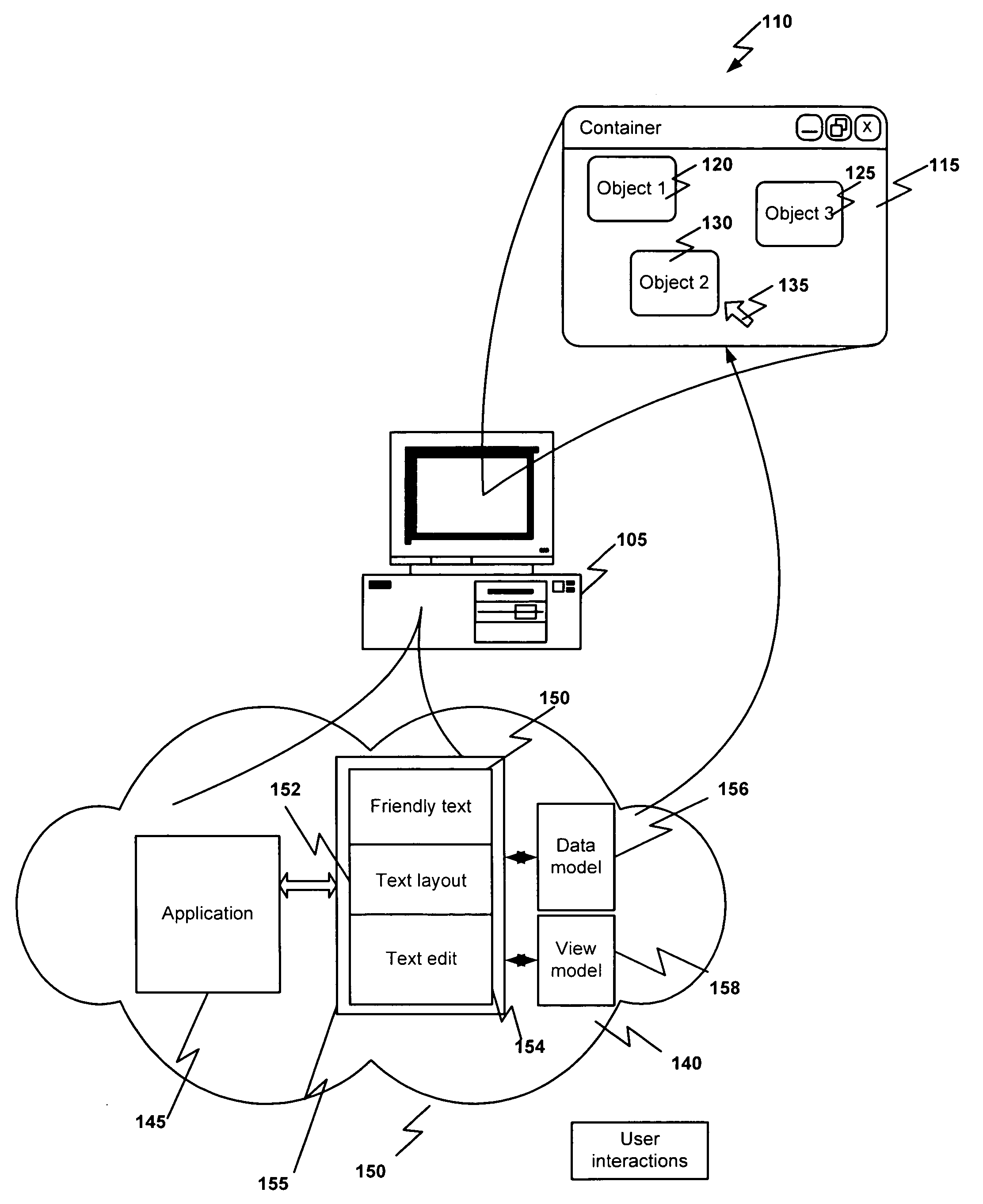 Method and system for access and modification of formatted text