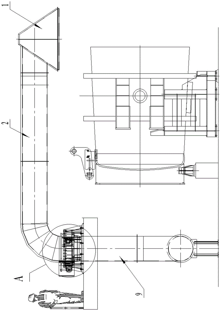 A rotary dust removal device