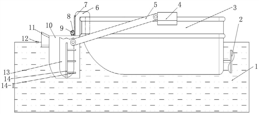 Reservoir garbage compression treatment device and control method thereof