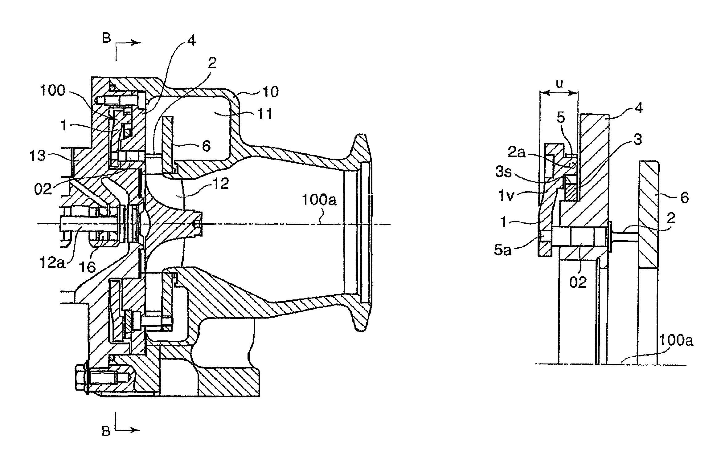 Variable-capacity exhaust turbocharger equipped with variable-nozzle mechanism