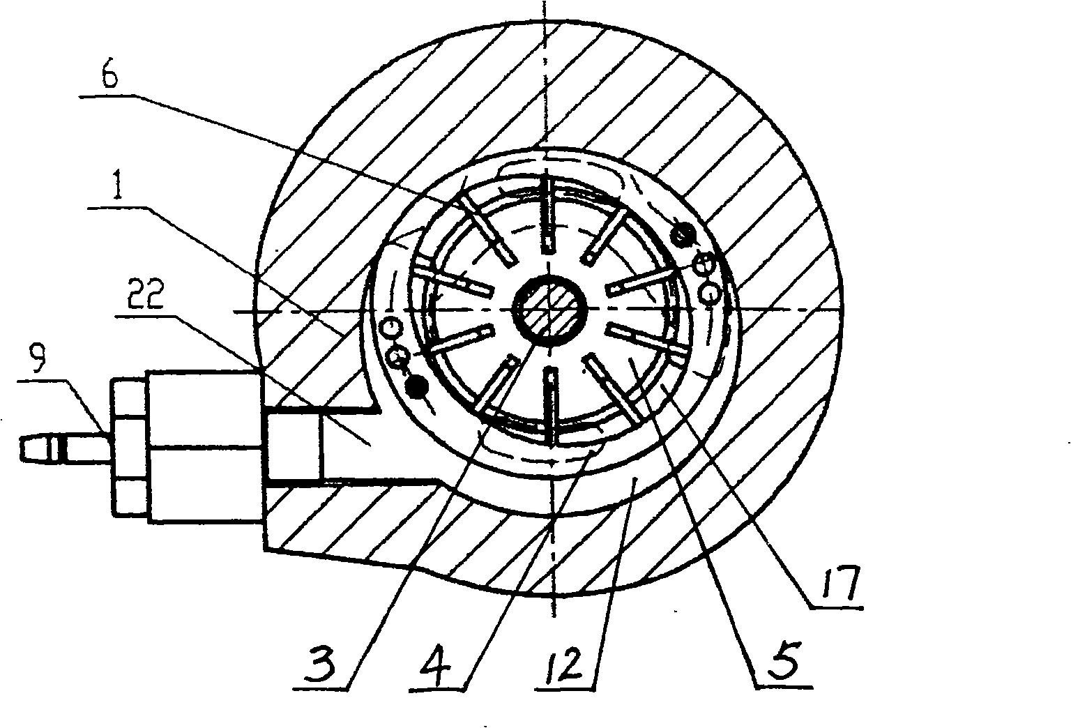 Boosting pump for steering car