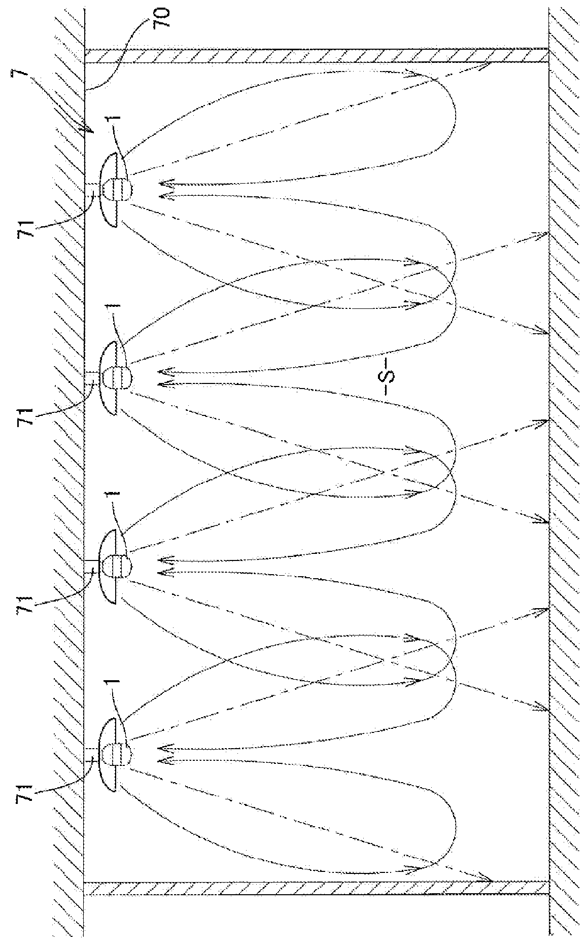 Air cleaning device, air cleaning method  using the air cleaning device, and air cleaning system