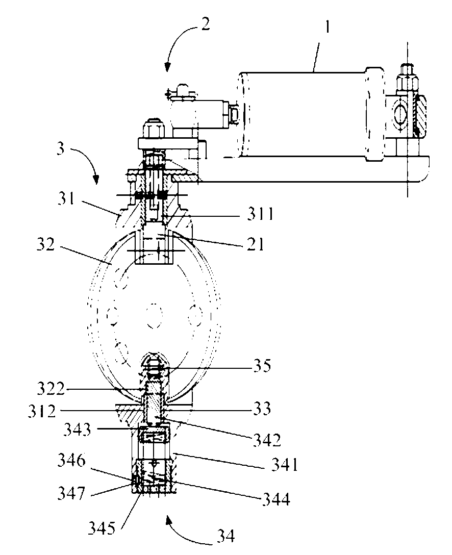Pressure limiting and air leaking auxiliary brake valve device of zigzag channel