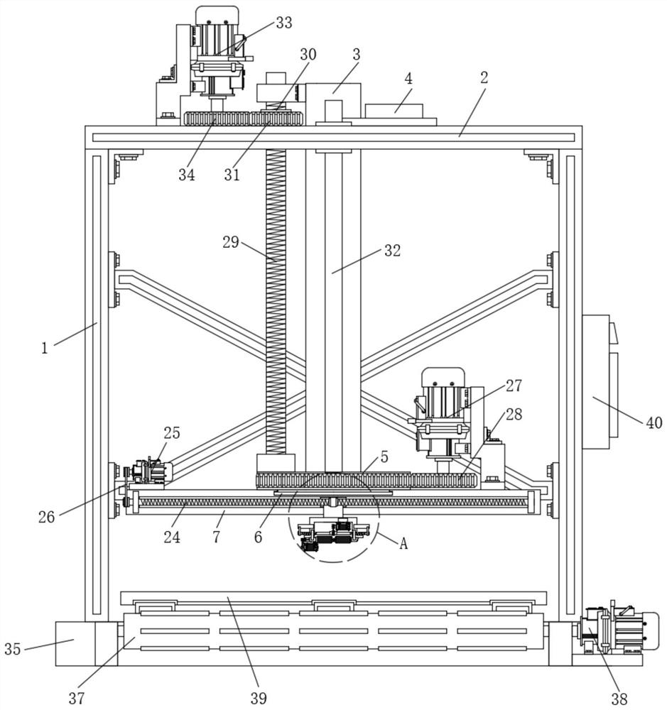 A stacking device with finishing mechanism for aluminum alloy homogeneity