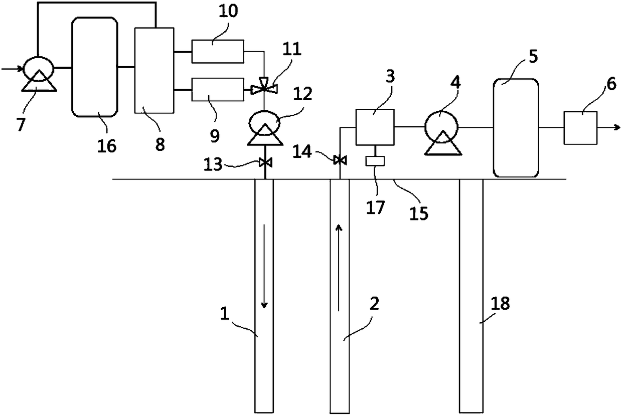 Soil vapor extraction system and method based on water vapor and hot air combined injection