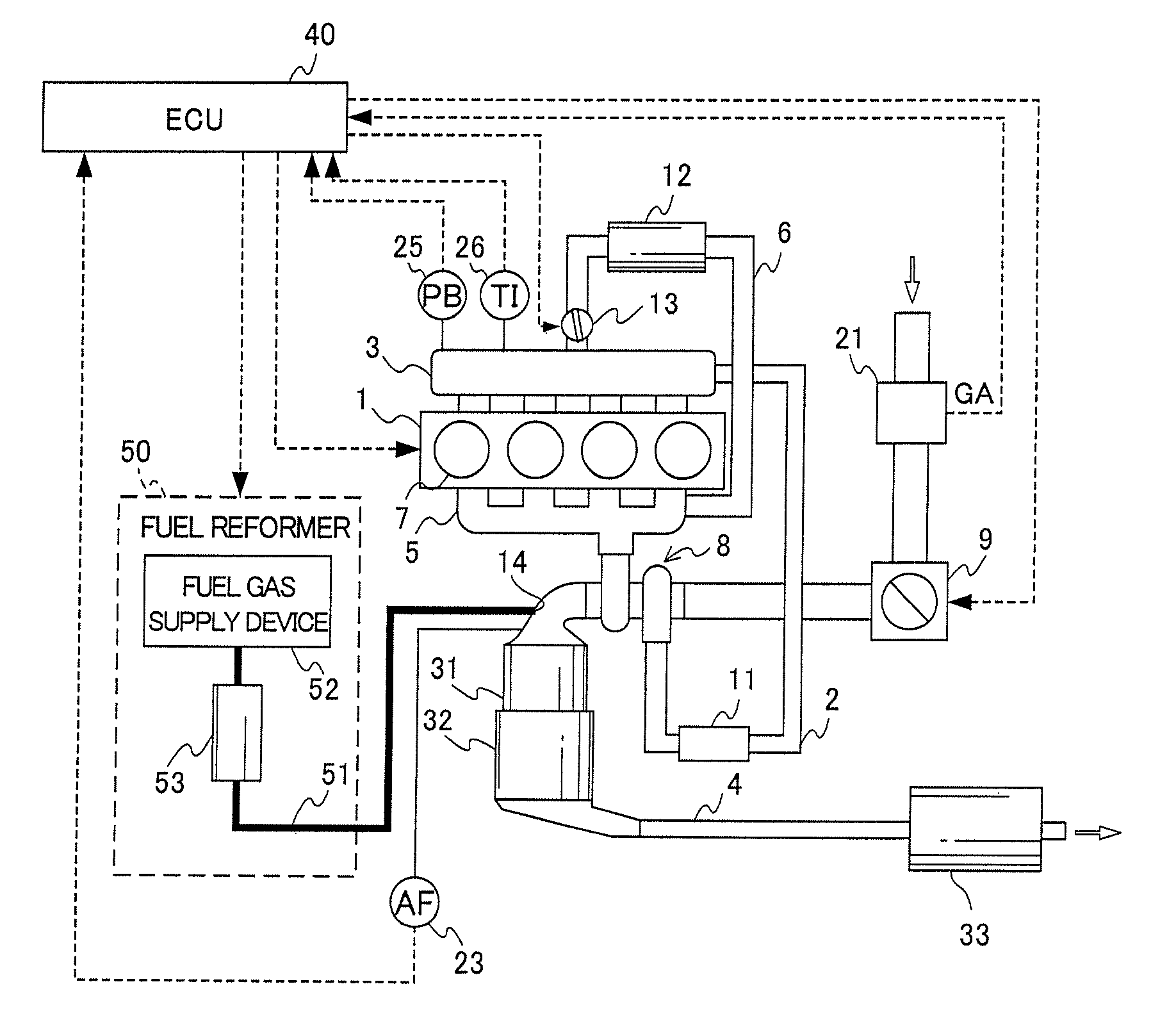 Exhaust emission control device for internal combustion engine