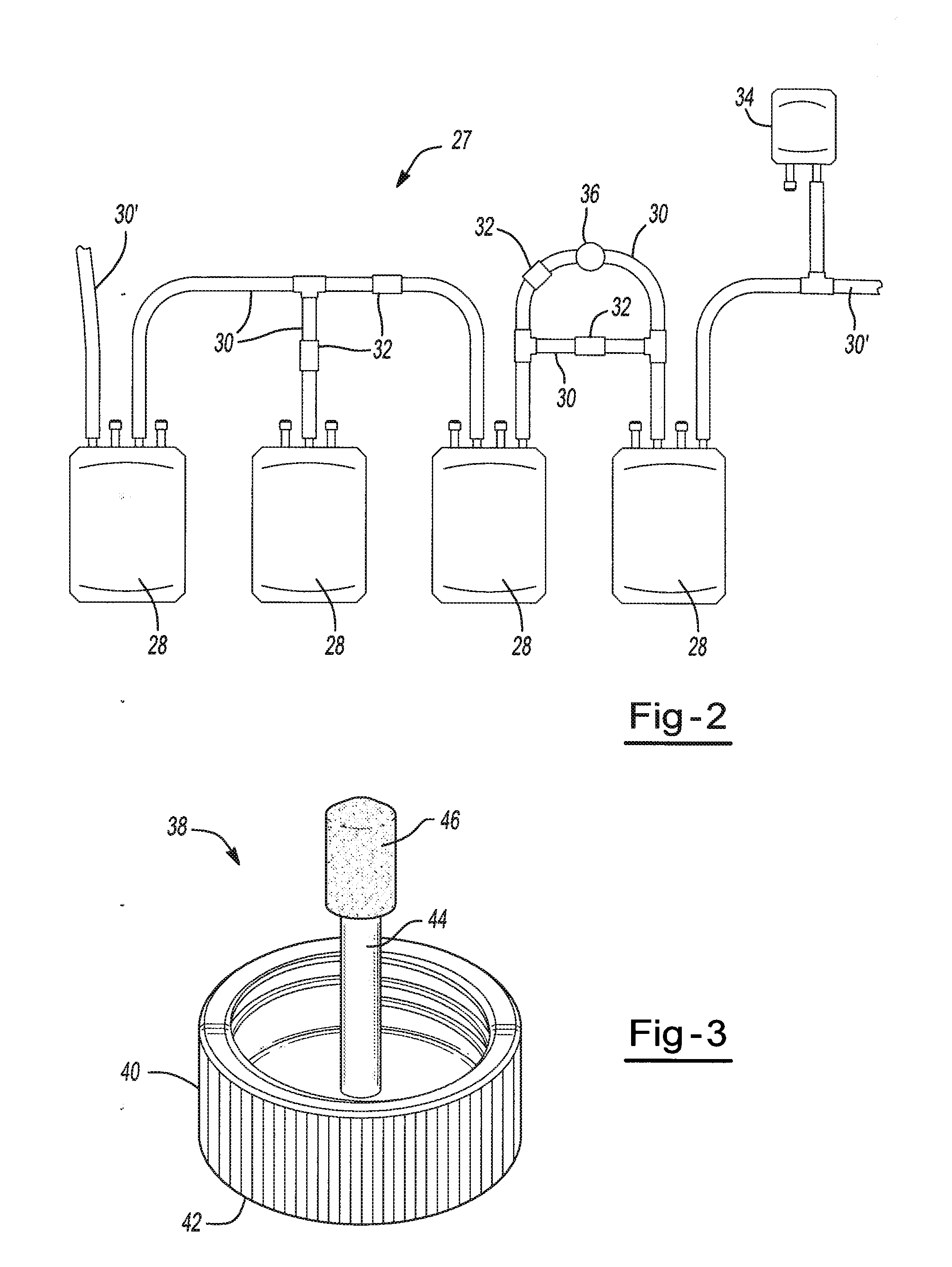 Method for screening blood using a preservative that may be in a substantially solid state form