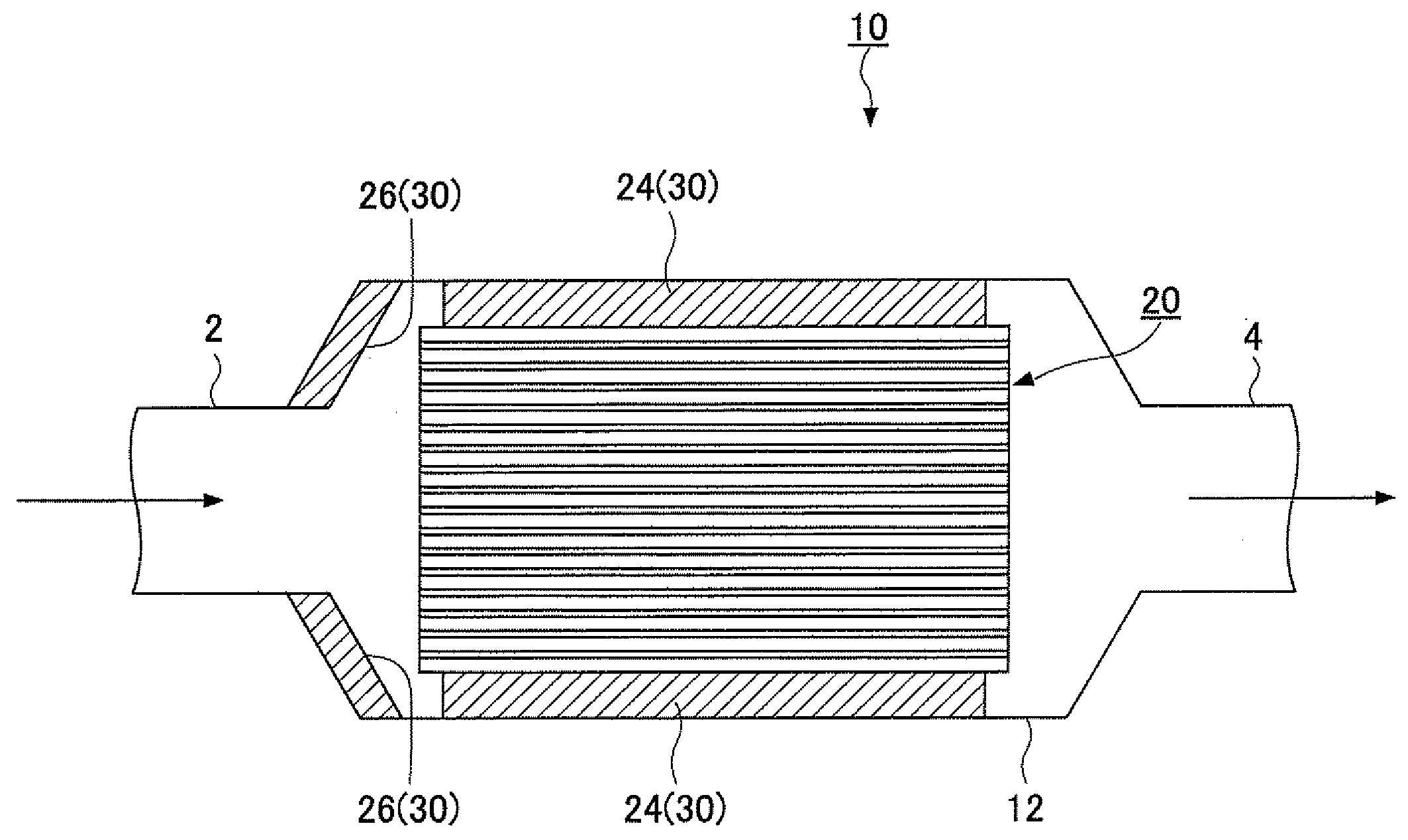 Mat member, exhaust gas treatment apparatus, and muffling apparatus