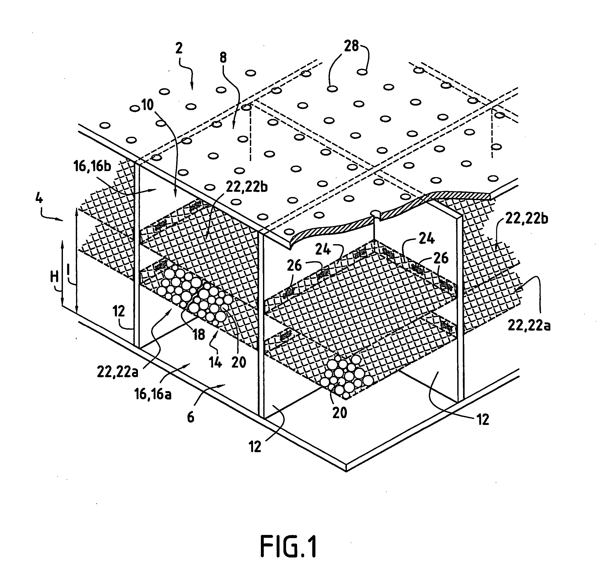 Soundproofing panel with beads, and a method of manufacture
