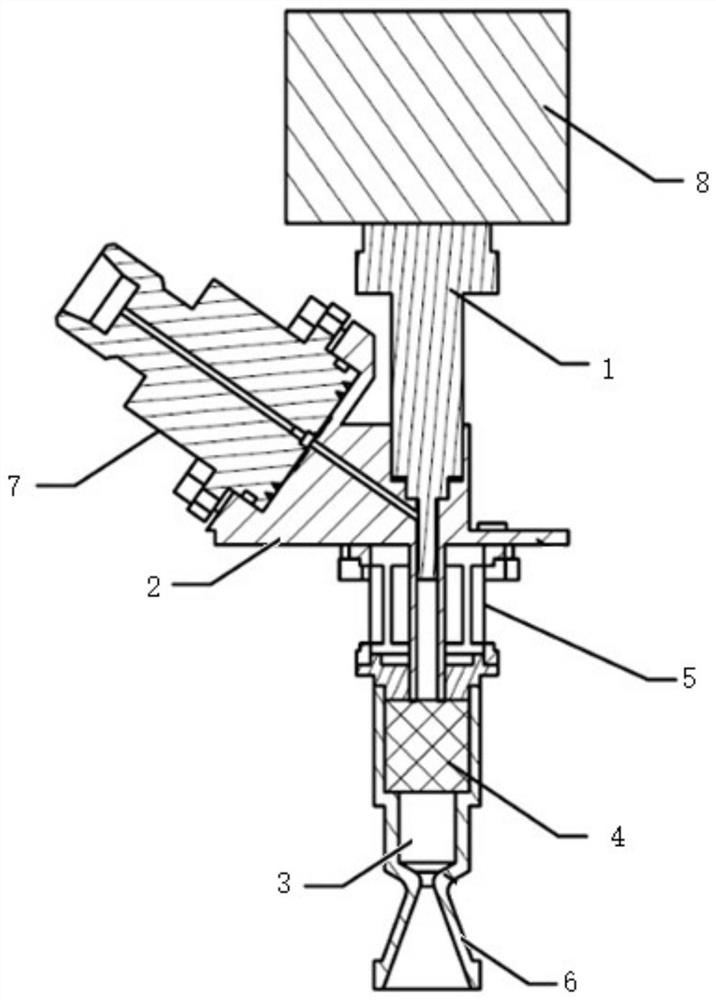 An electric ignition green unit liquid rocket engine structure