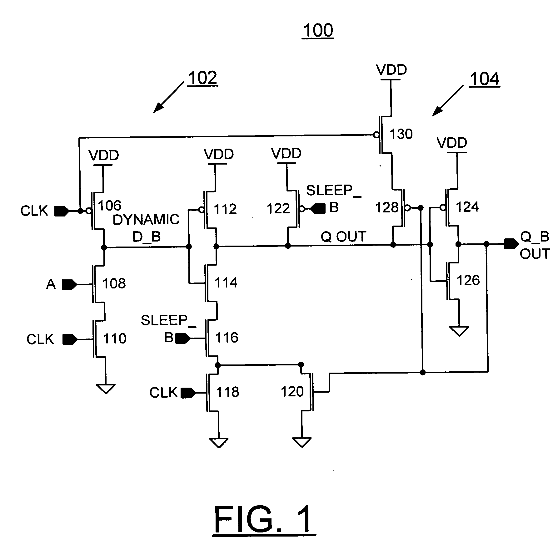 Method and apparatus for implementing subthreshold leakage reduction in LSDL