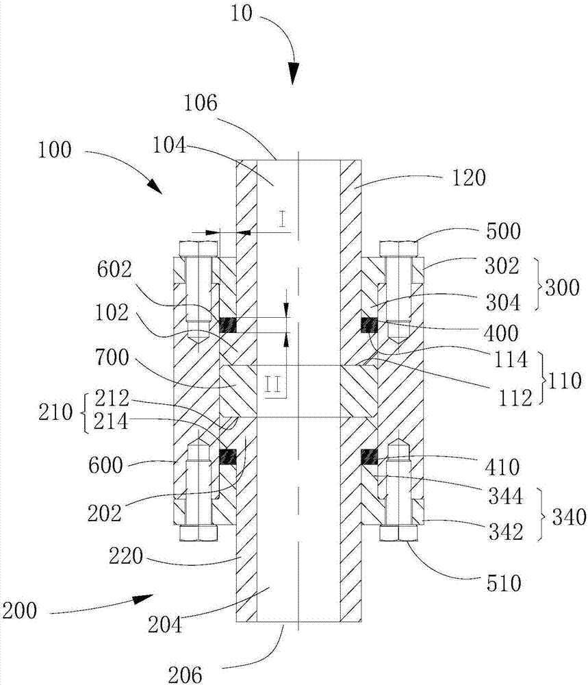 Tight connecting device