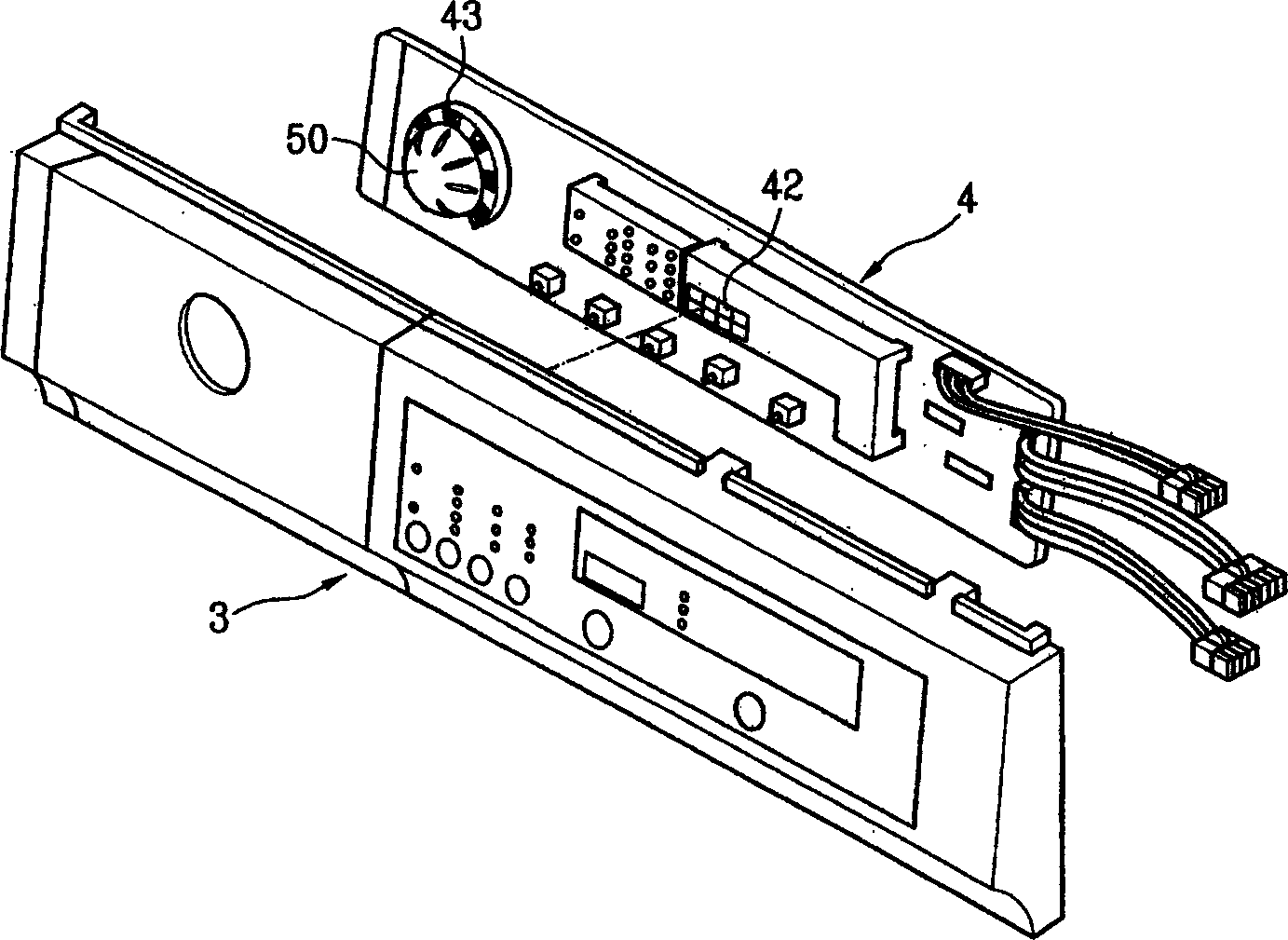 Bulb rack structure of rotary press button module of drum washing machine