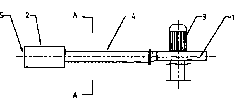 Combustor of large rotating furnace