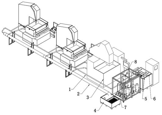 Centralized oil supply device for electric spark circulation filtering system