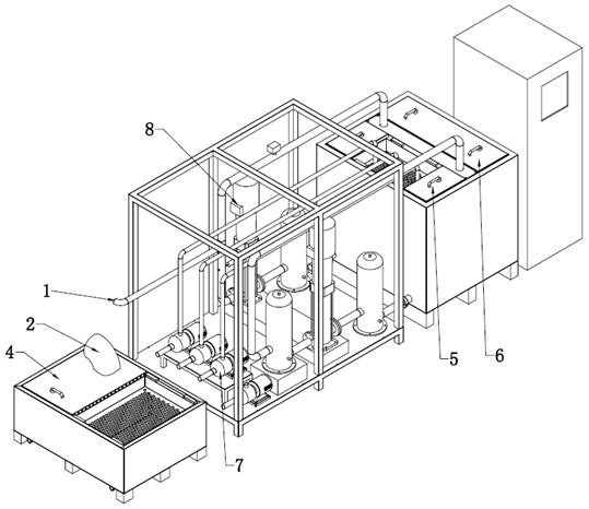 Centralized oil supply device for electric spark circulation filtering system