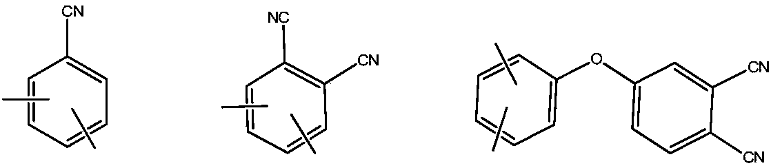 Phthalonitrile-terminated fluorine structure-containing poly(arylene ether nitrile) oligomer, phthalonitrile-terminated fluorine structure-containing poly(arylene ether nitrile)condensate, and preparation method of oligomer