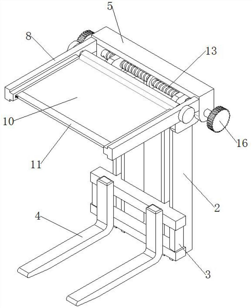 Shielding device for forklift and forklift