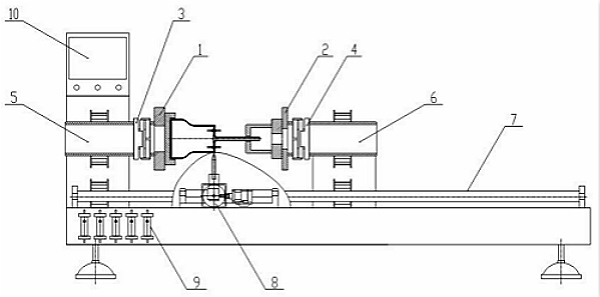 Tubular glass automatic sealing table in manufacturing process of photomultiplier