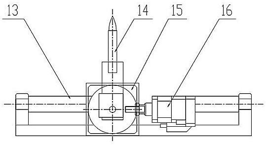 Tubular glass automatic sealing table in manufacturing process of photomultiplier