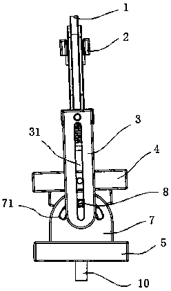 An adjustable ground wire clamp that engages the ground wire