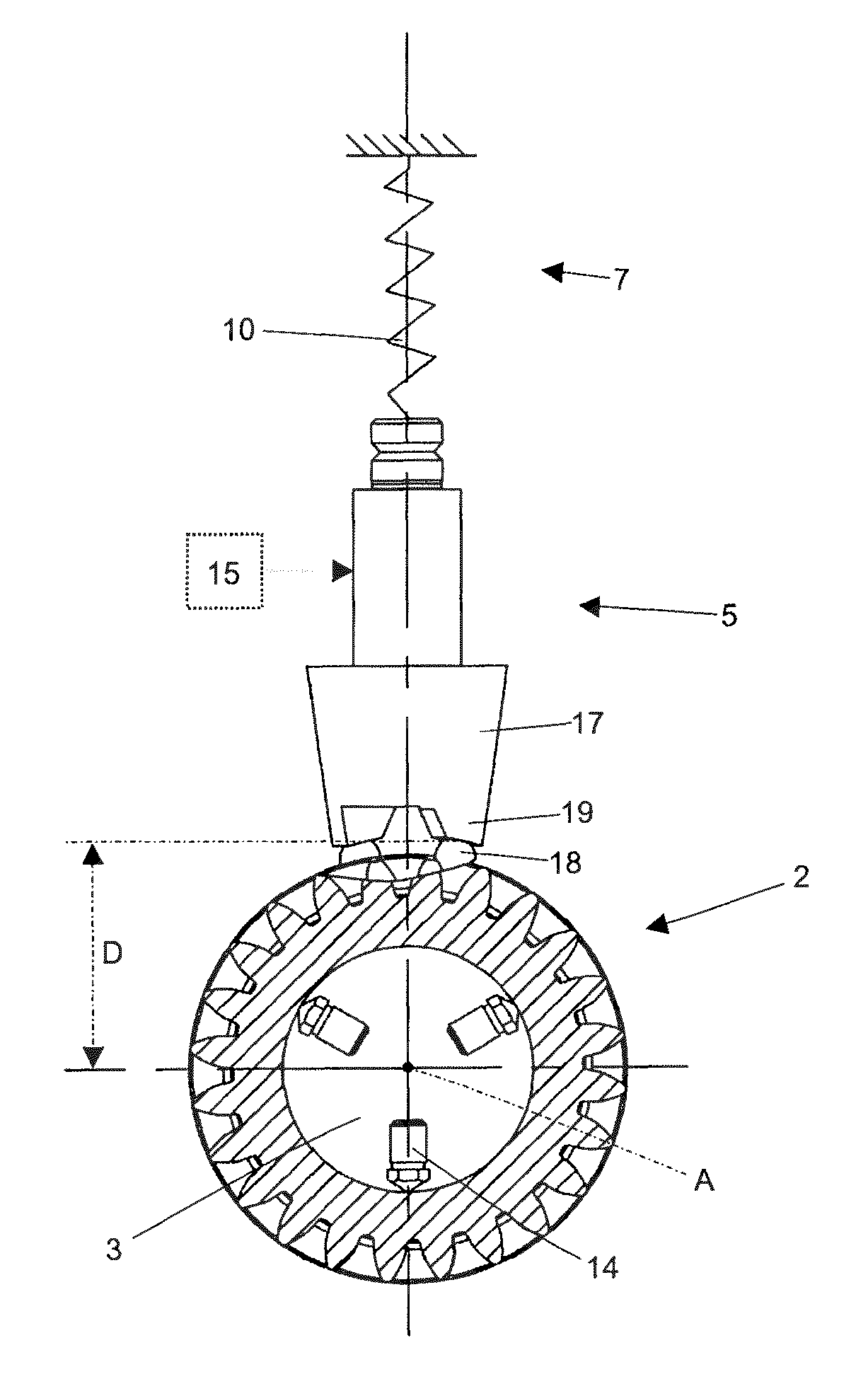 Method and apparatus for measuring a manufacturing deviation in an external gear