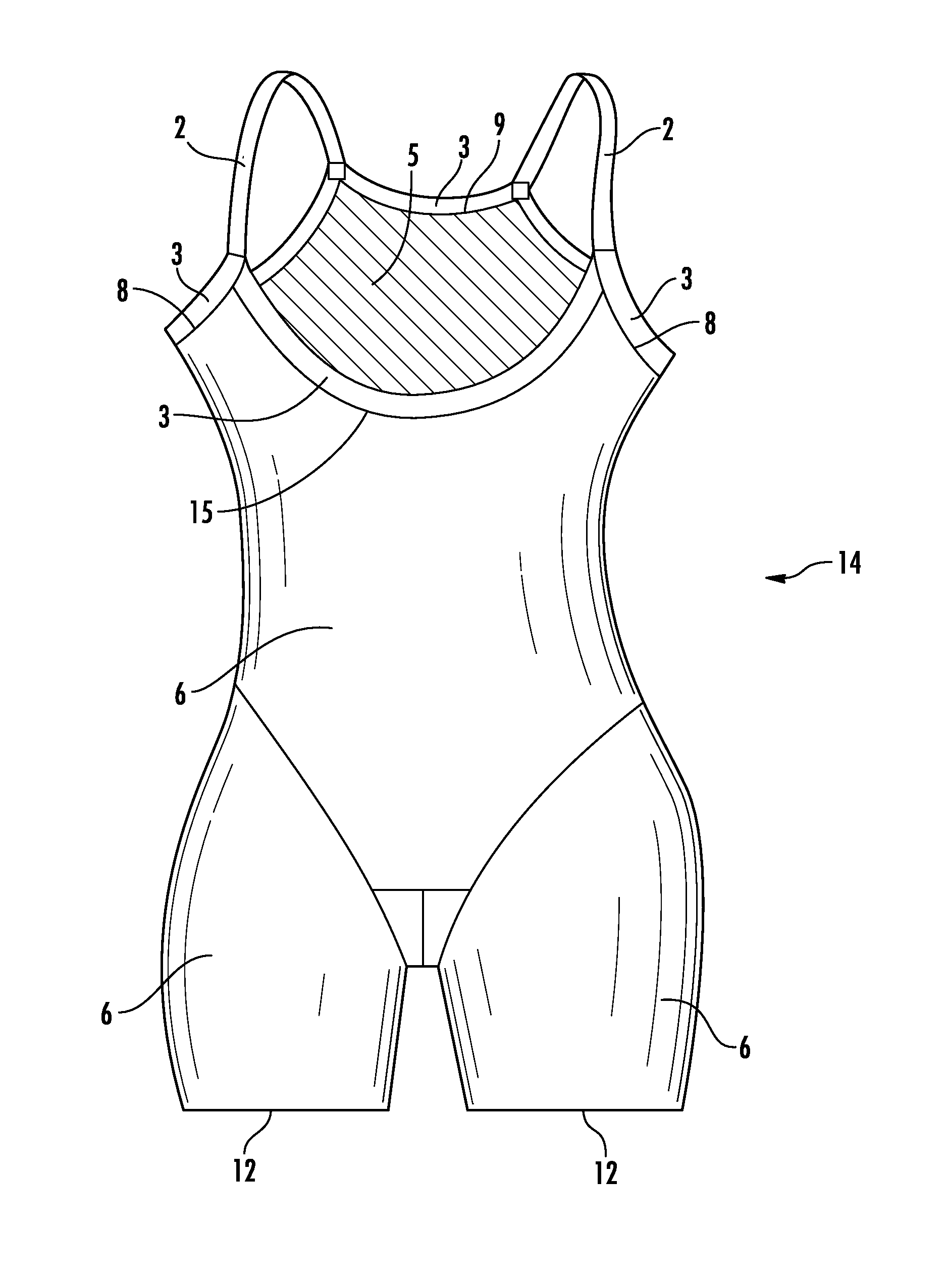 Self-adjusting shapewear garment