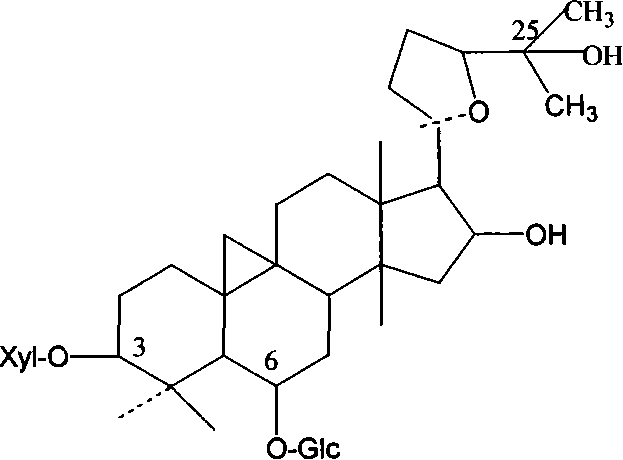 Method for preparing astragaloside iv by enzymic hydrolysis for astragalus saponin glycosyl