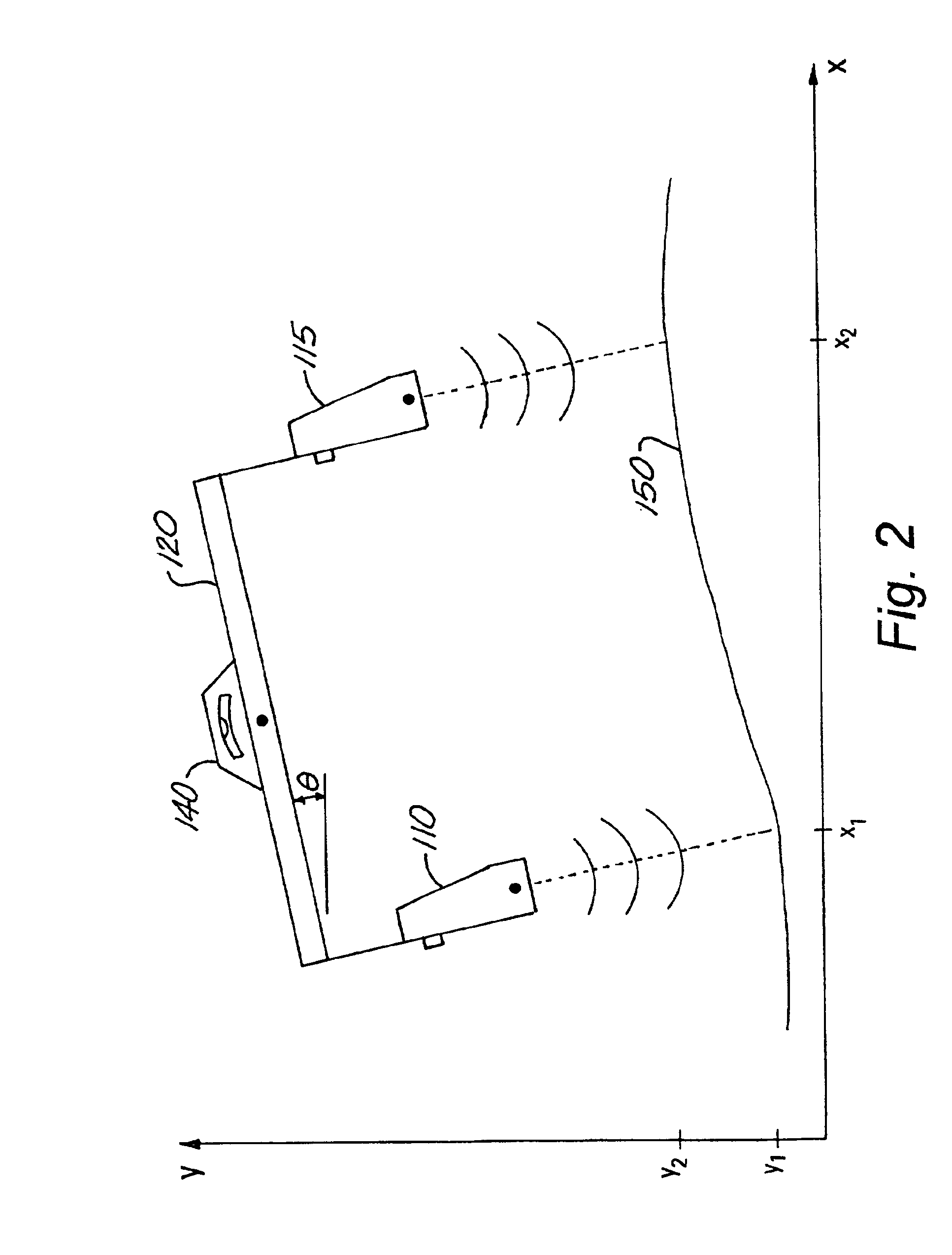 Method and apparatus for calculating and using the profile of a surface