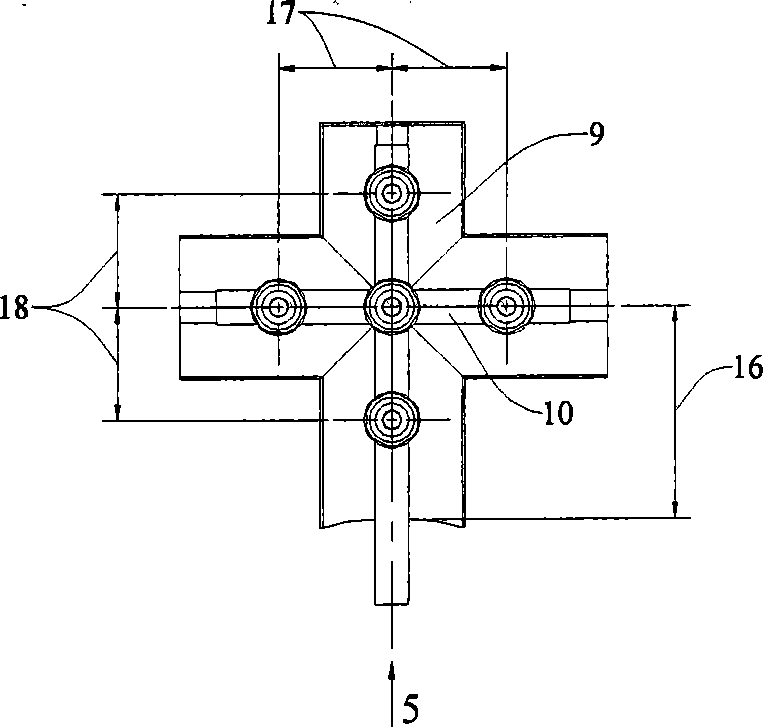 Cross flame holder for rotor engine