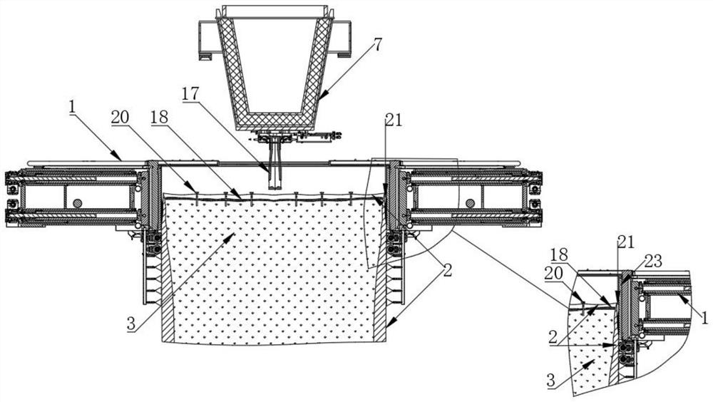 Method for rapidly replacing online tundish of ultra-wide thin slab continuous casting machine