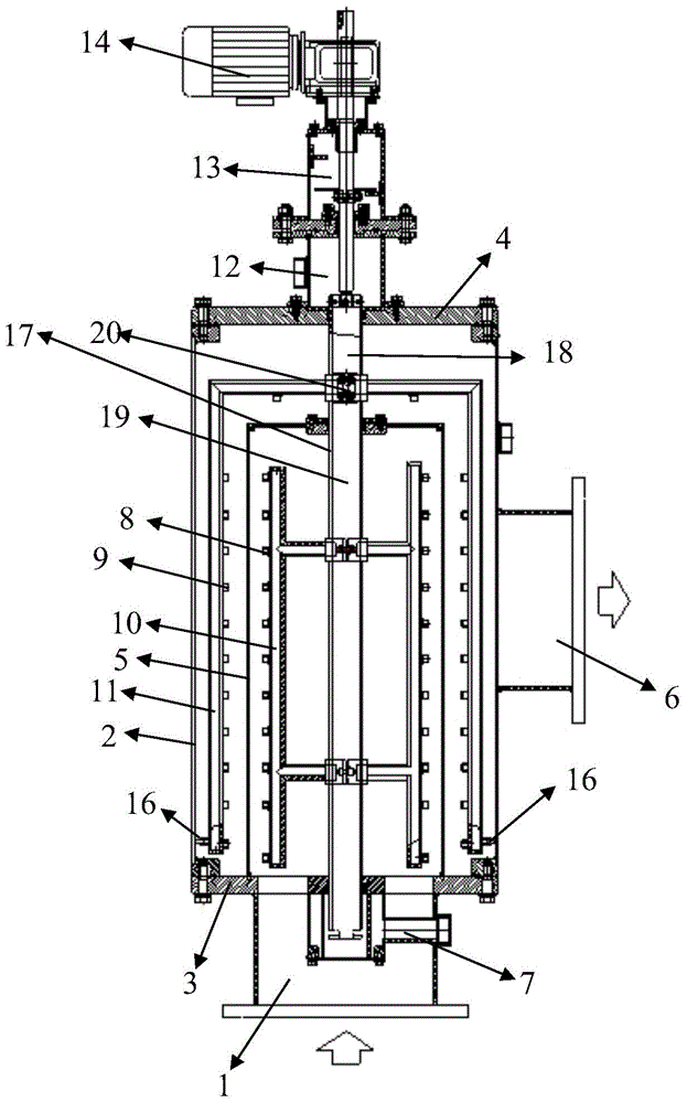 Vertical type high pressure full-automatic backwashing filter