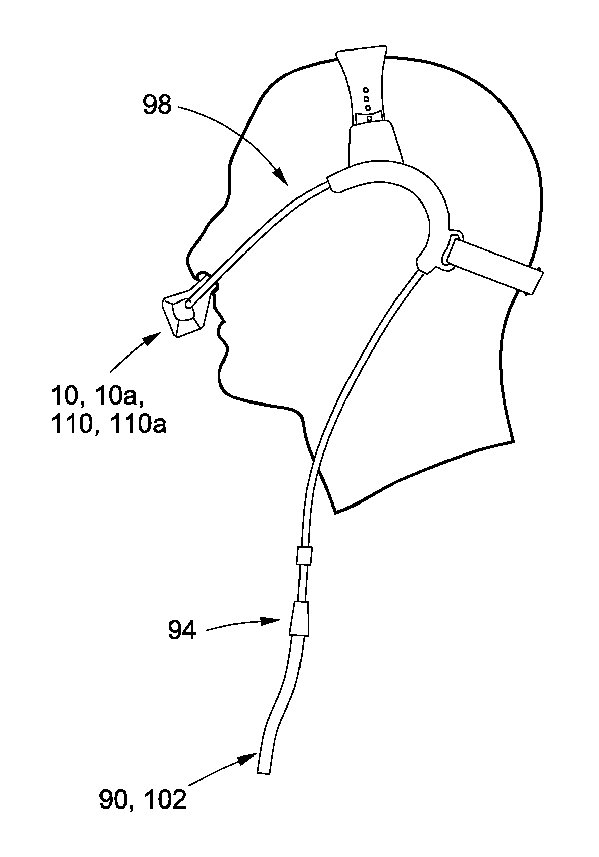 Ventilation Mask with Integrated Piloted Exhalation Valve