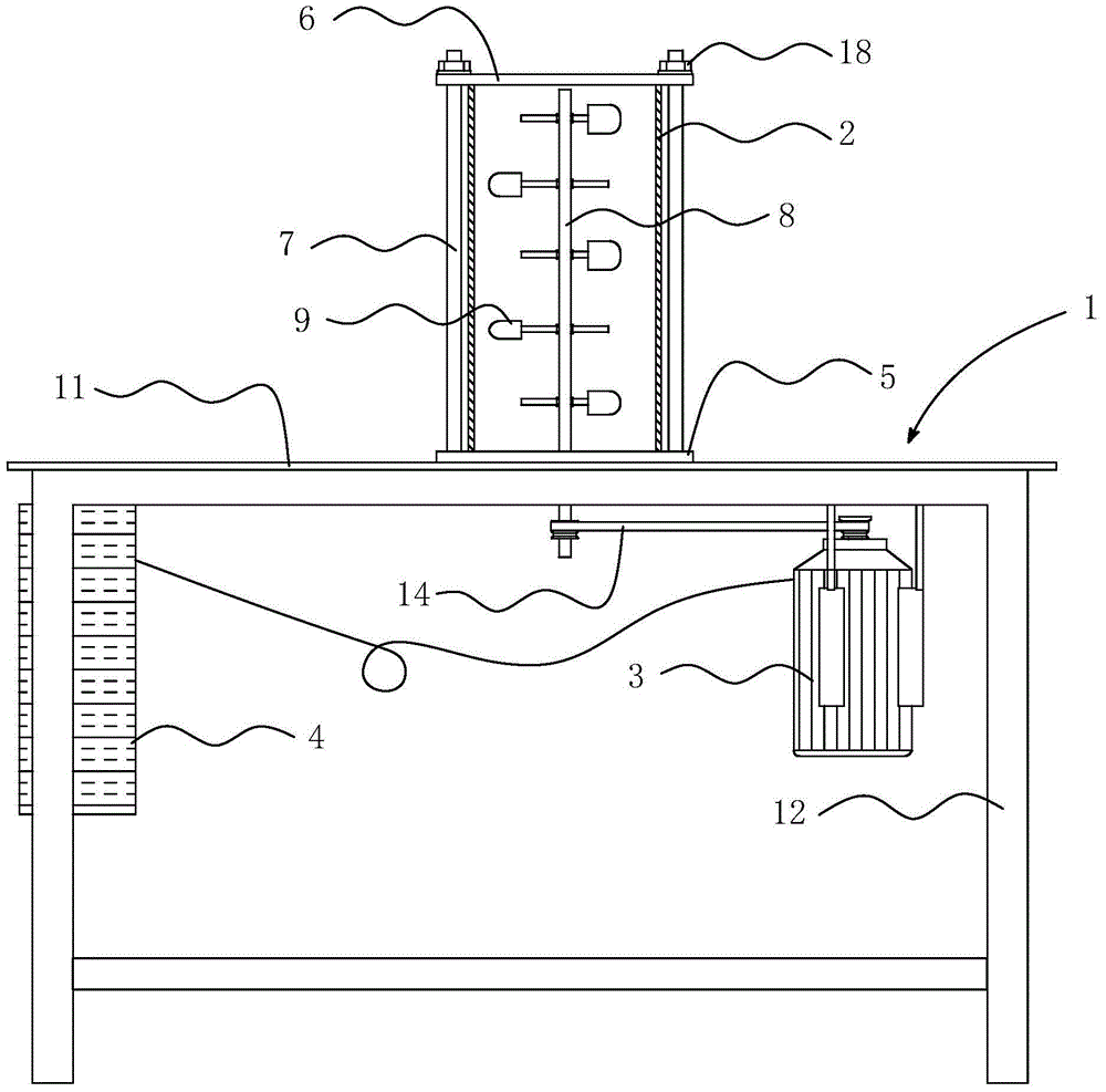 Simulation experiment set for filling pipeline wear