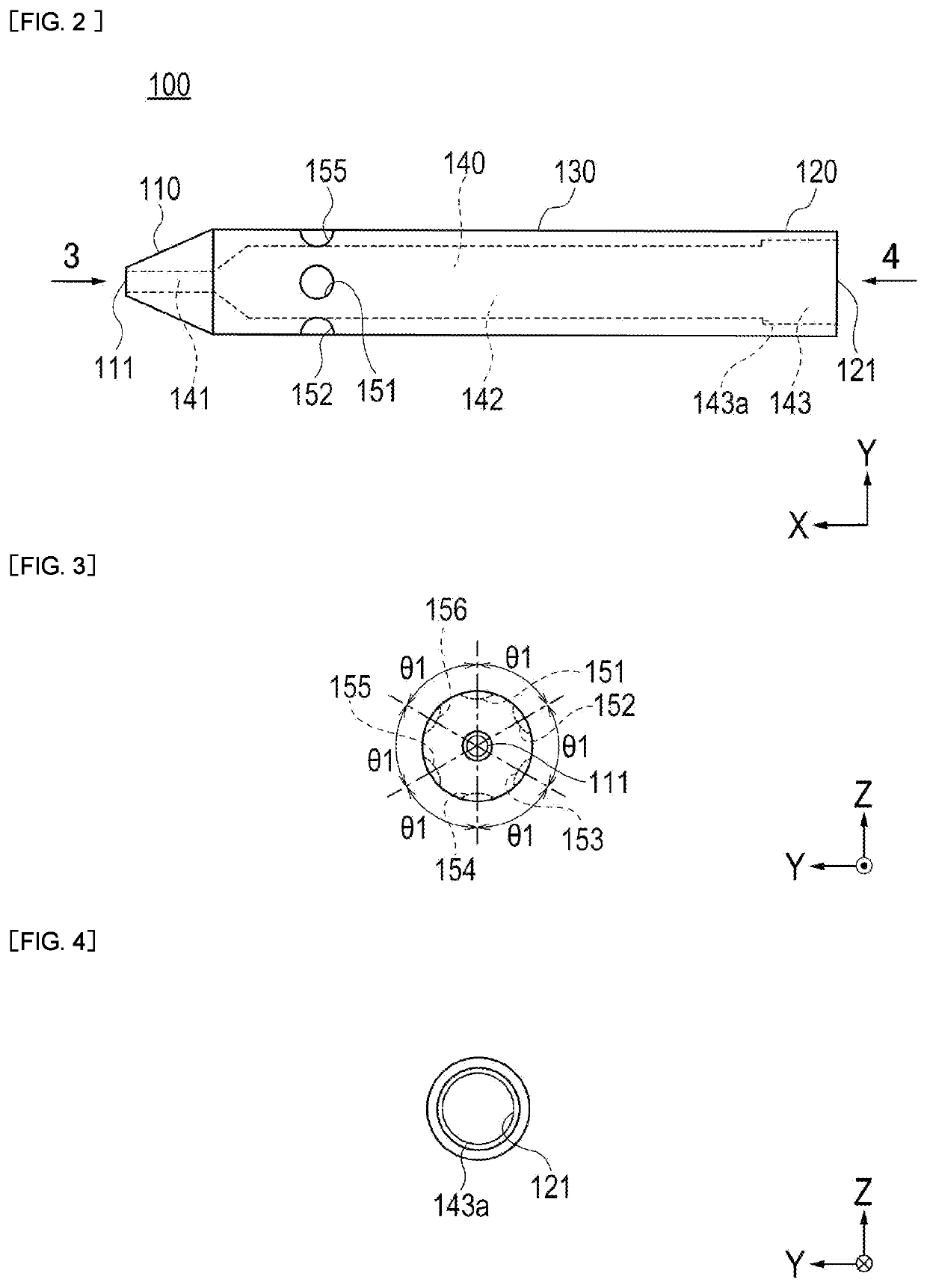 Nozzle, solid matter unloading device, solid matter unloading system, and solid matter unloading method