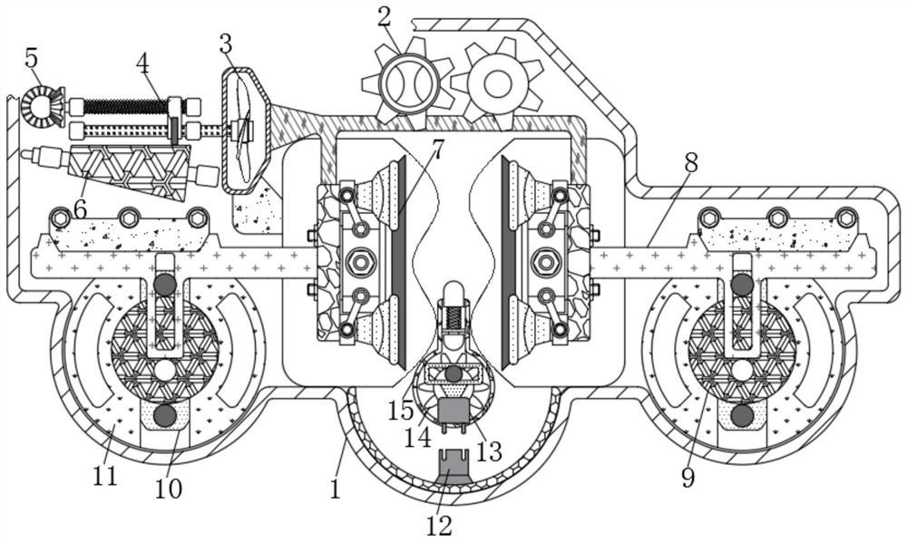 Hardware processing auxiliary device for solving problem of poor clamping and particulate matter absorption effects