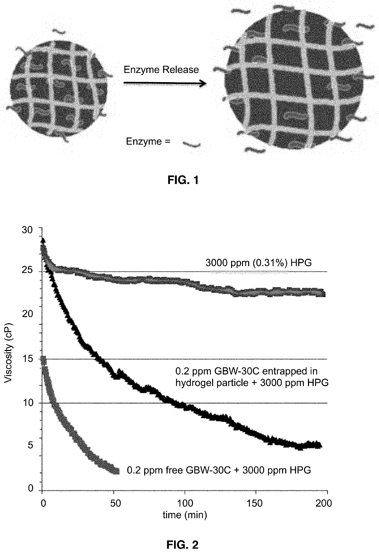 Enzyme-Encapsulated Hydrogel Nanoparticles for Hydraulic Fracturing Fluid Cleanup