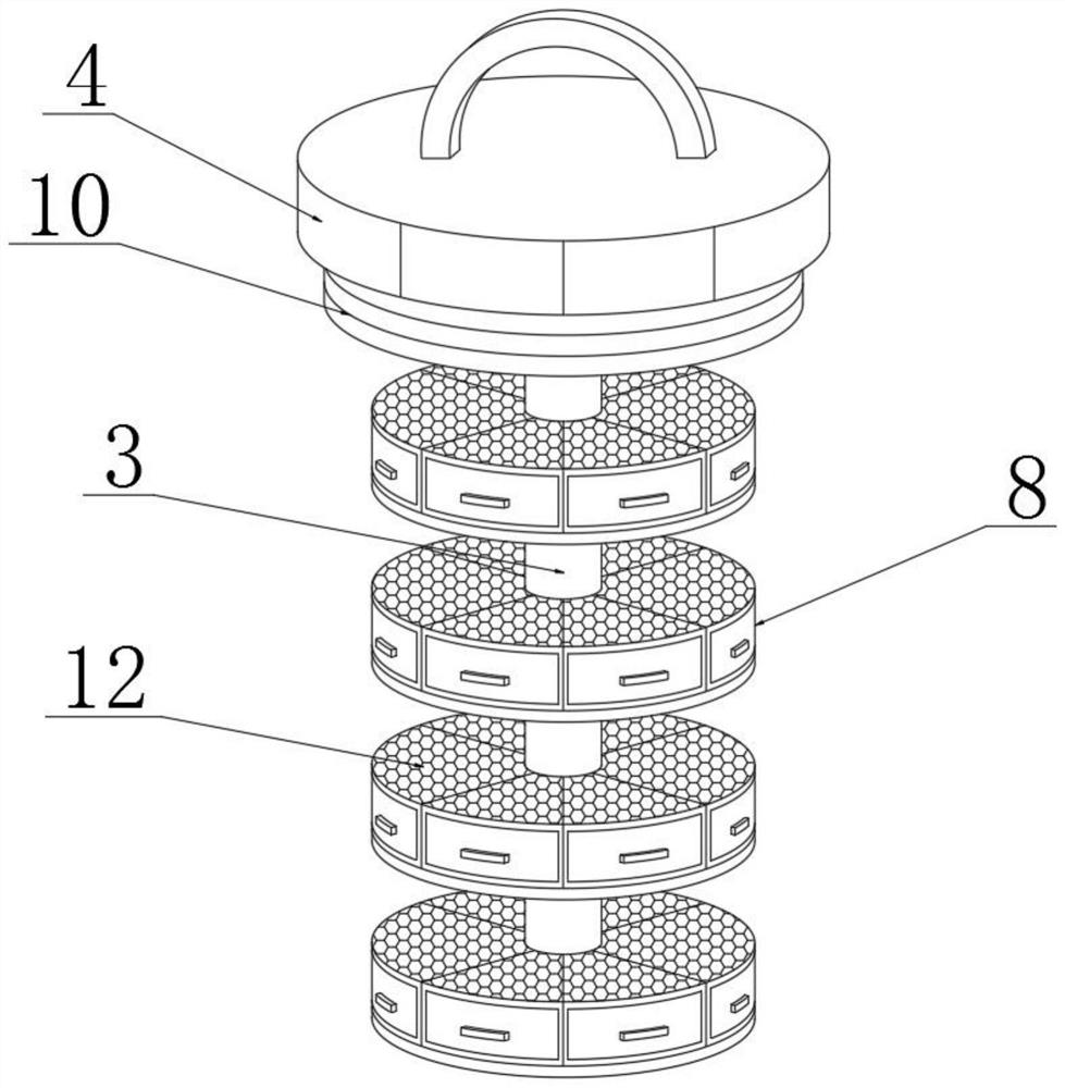 A Multilayer Temporary Storage Cartridge Based on Insect Collection