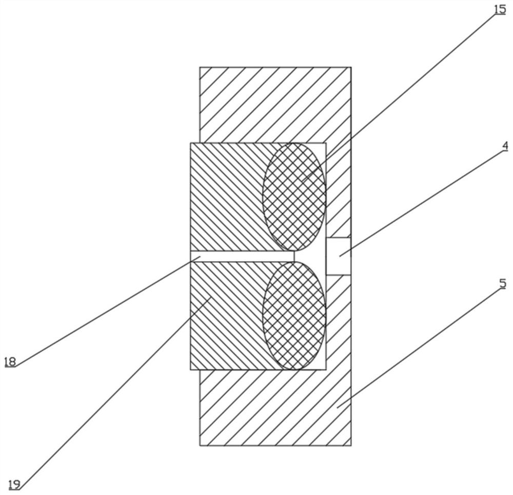 Variable cross-section hydraulic bidirectional buffer device applied to air flow regulation of reciprocating compressor