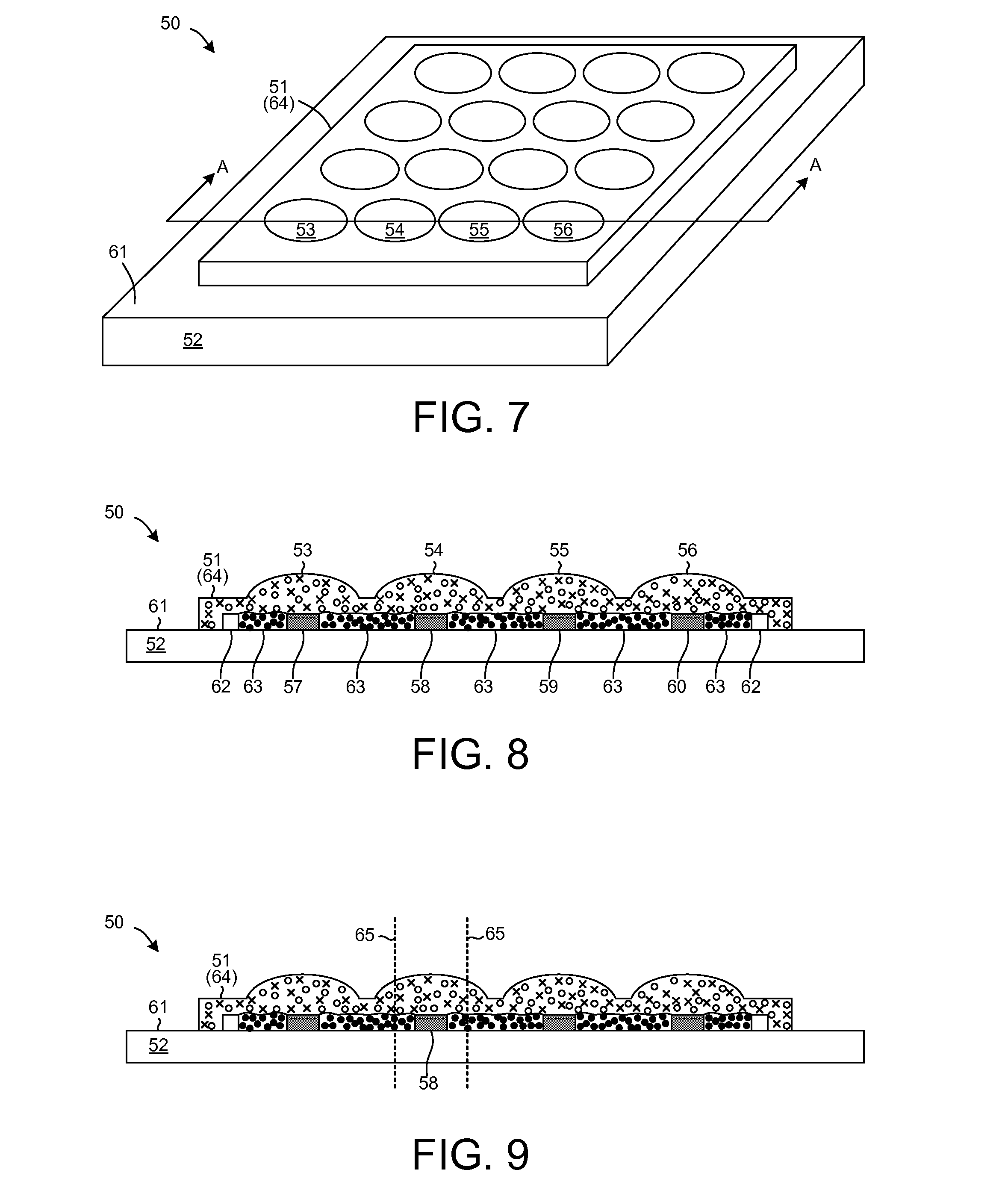 Phosphor placement in white light emitting diode assemblies
