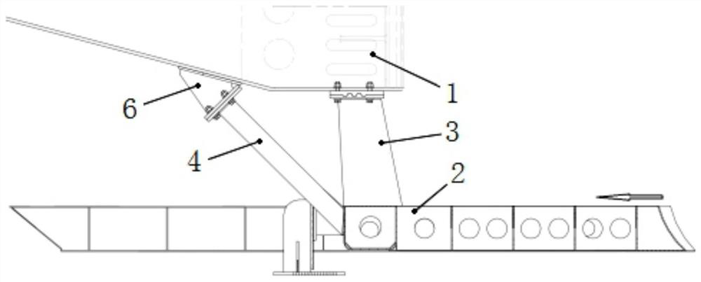 Locomotive vehicle cowcatcher installation structure