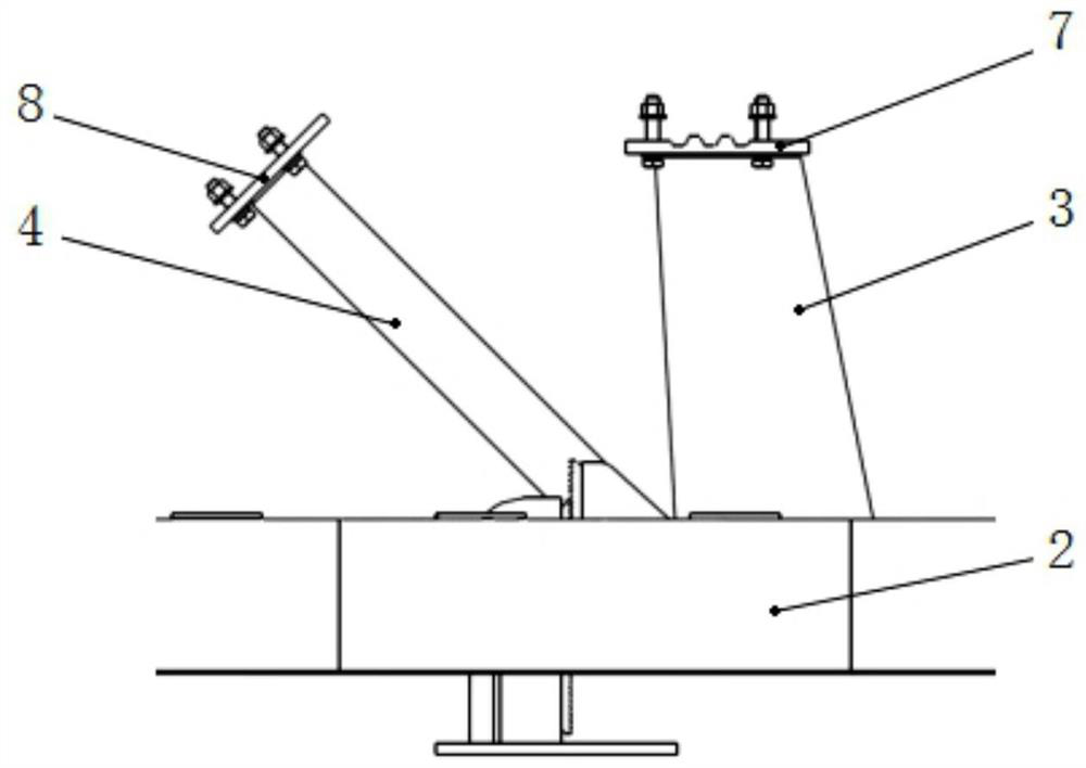 Locomotive vehicle cowcatcher installation structure