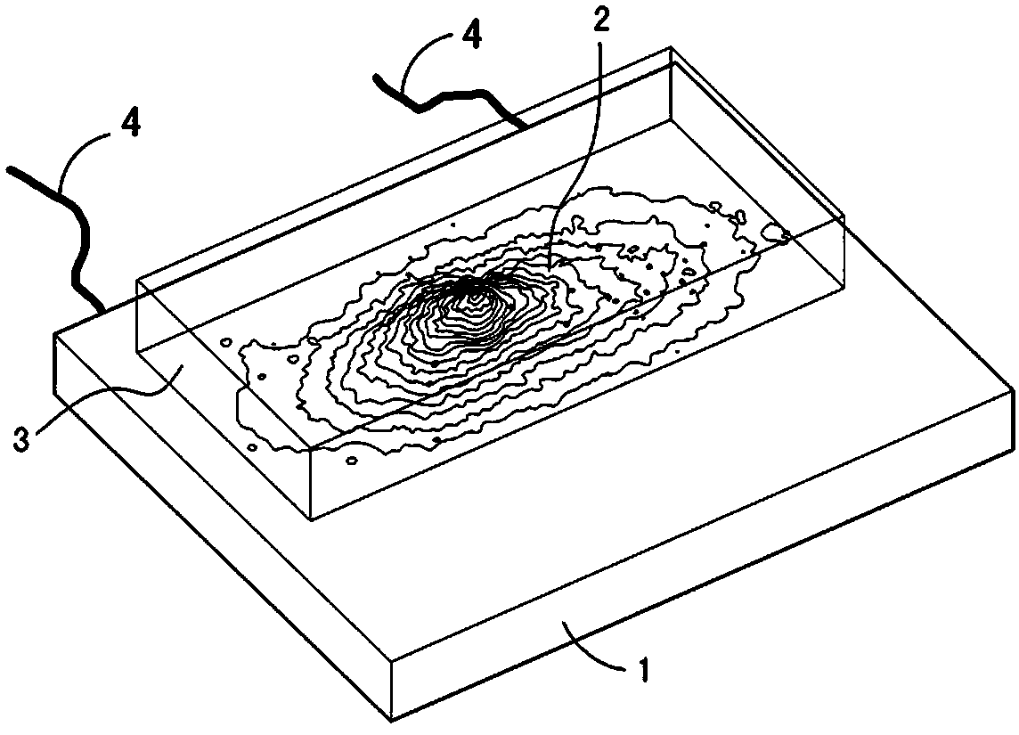 High-precision topographic map stereoscopic model and manufacturing method thereof