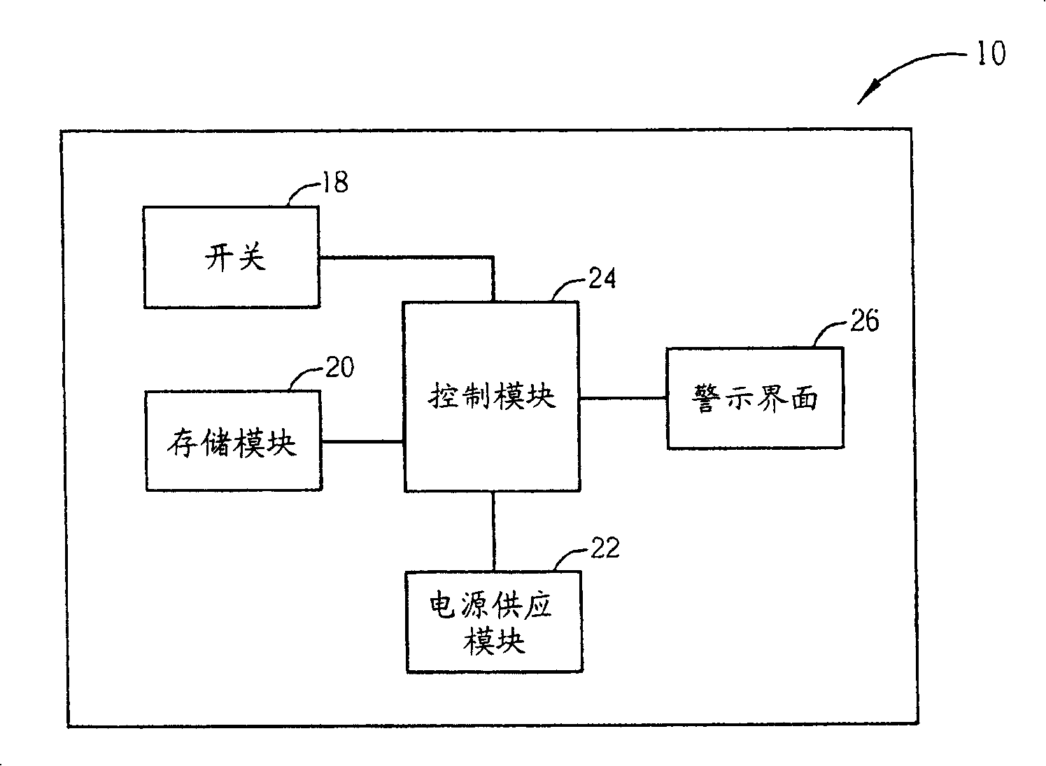 Portable electronic device with shell separation detection function